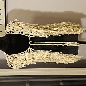 Vintage Havana Boho Fringe Vest S/M